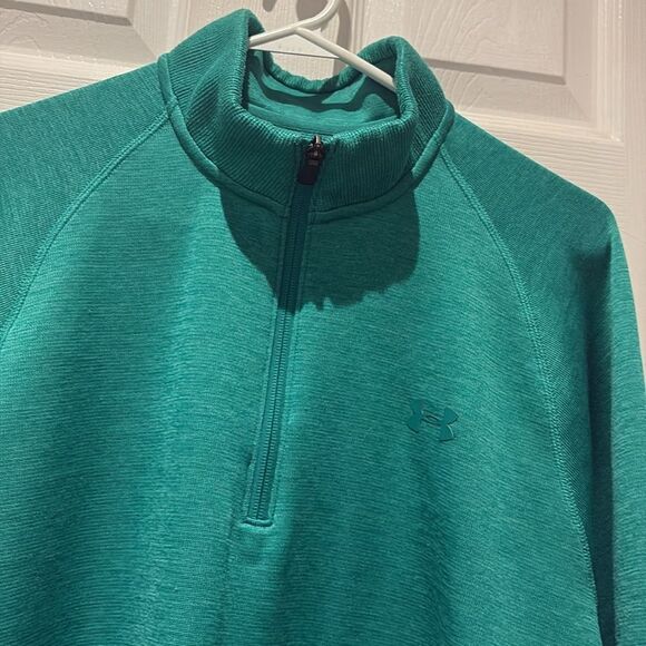 Under Armour 1/4 zip mock neck fleece pullover SZ Xlarge - Picture 2 of 10